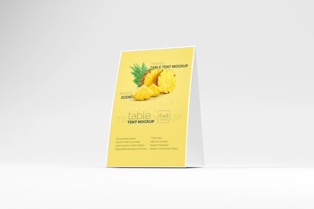 Free Table Tent Mockup