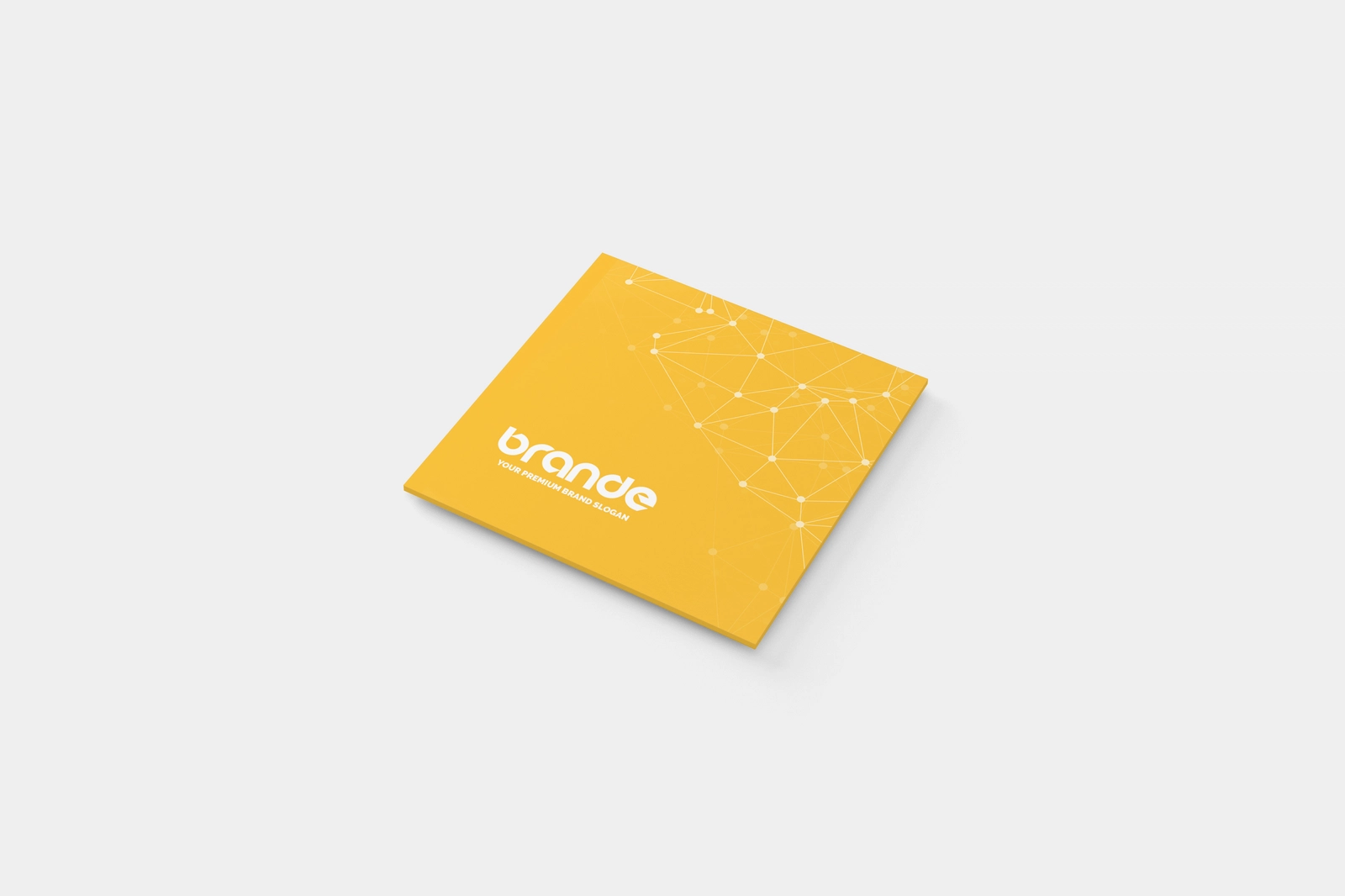 Free Simple Square Business Card Mockup