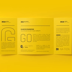 Square Gatefold Brochure Mockup