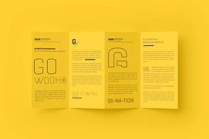DL 4 Fold Brochure Mockup