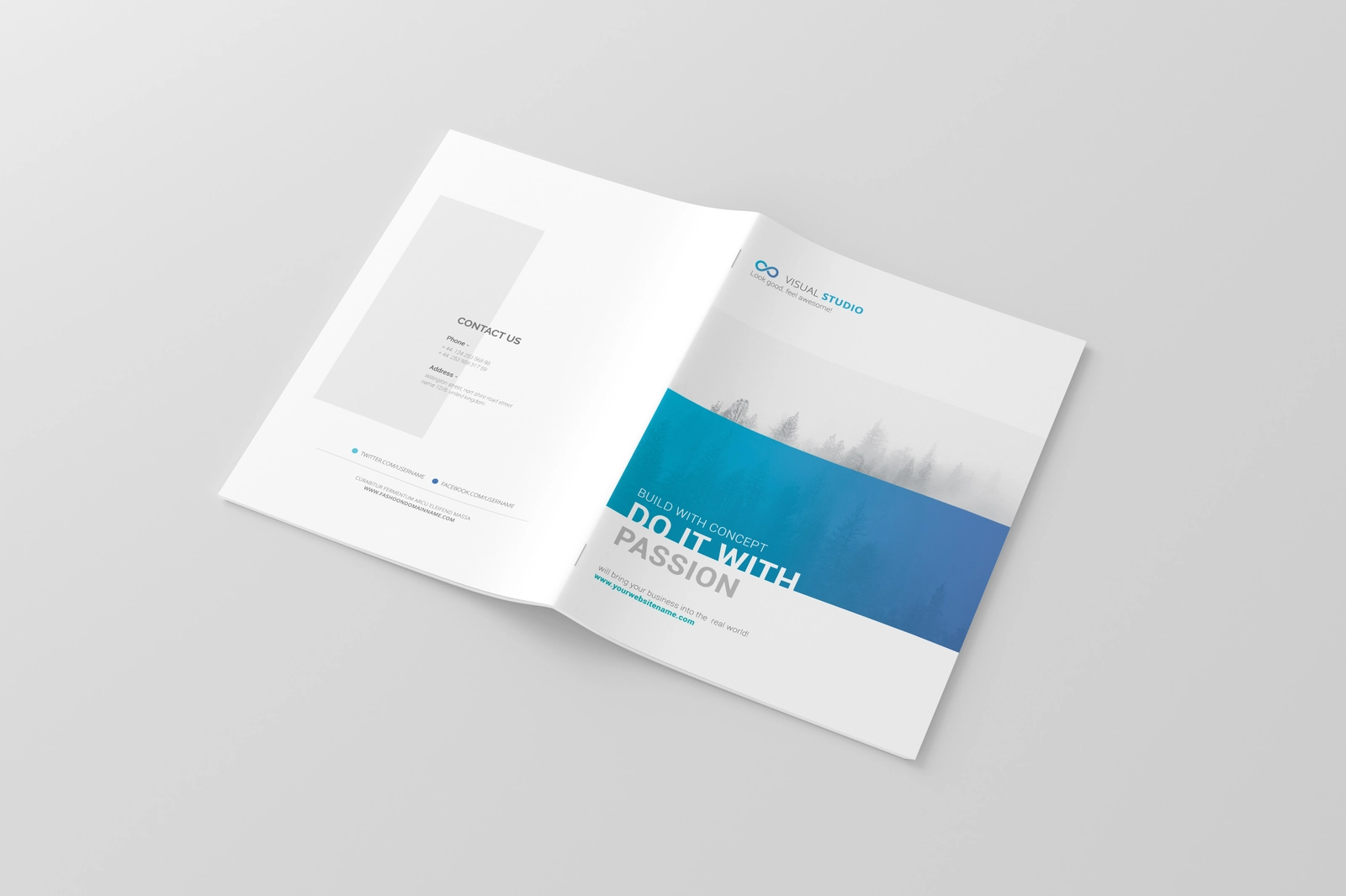 Free A4 Magazine / Brochure / Catalog Mockup