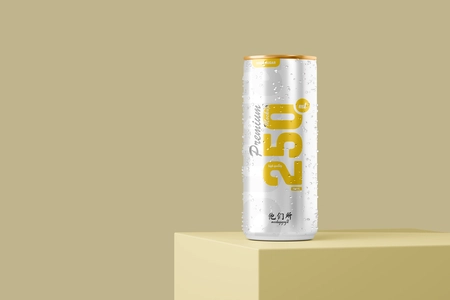 250ml Soda Can Mockup