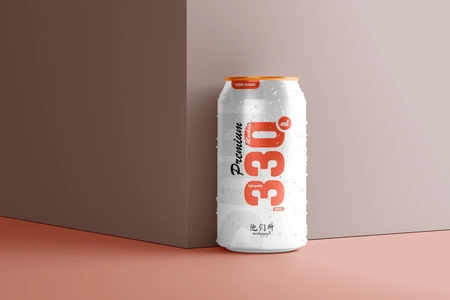 330ml Soda Can Mockup