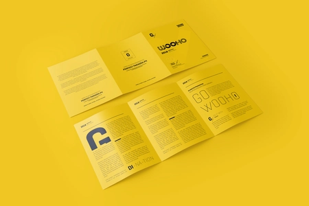 3-Fold US Letter Brochure Mockup