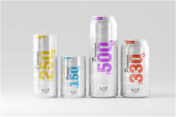 Multisize Beer Can Mockup