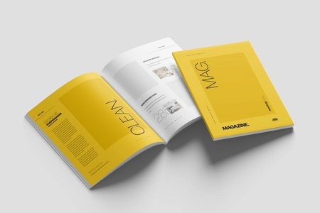 US Letter Magazine Mockup