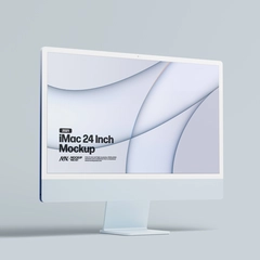 2021 iMac 24 Inch Mockup