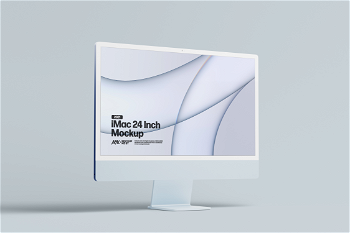 2021 iMac 24 Inch Mockup
