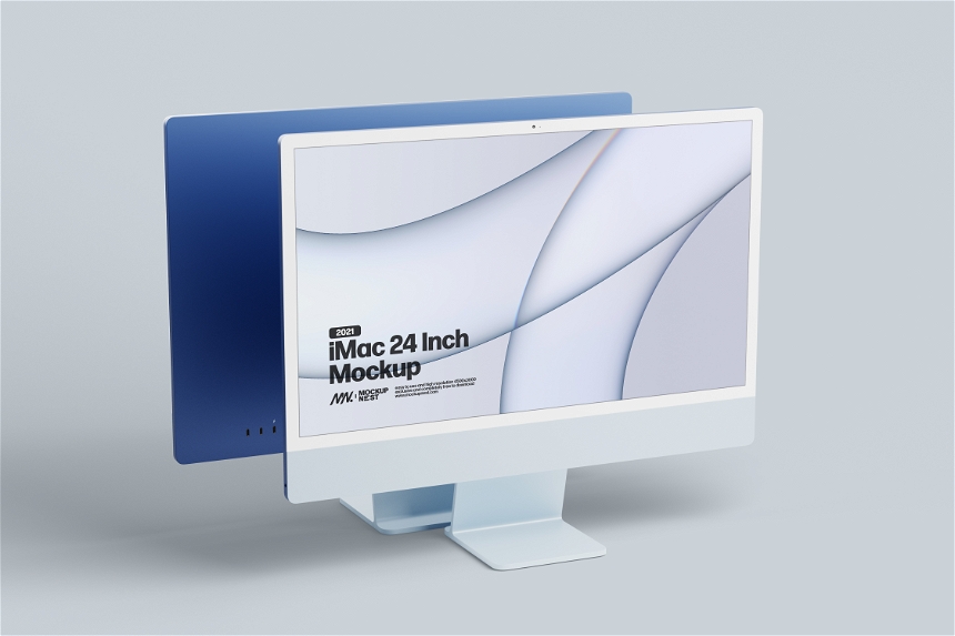 2021 iMac 24 Inch Mockup