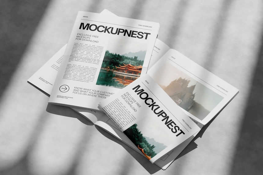 Free Newspaper Mockup