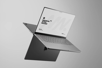 Floating Macbook Pro Mockup