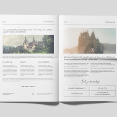 Newspaper Mockup On White Background