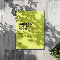 Outdoor Frame Poster Mockup