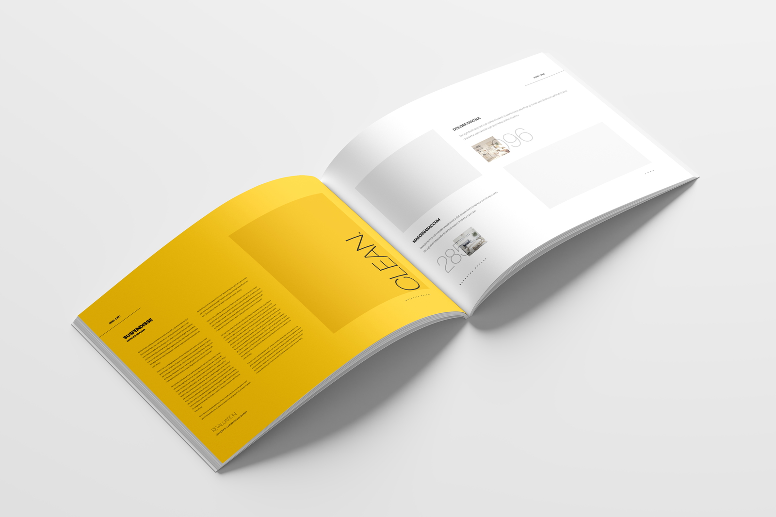 Open US Letter Landscape Magazine Mockup | Mockupnest