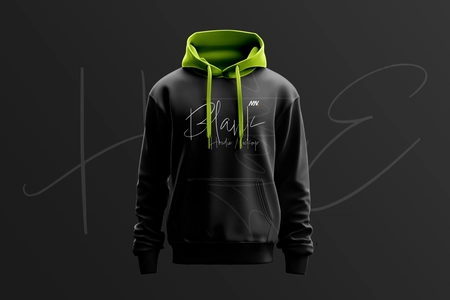 Free Black Hoodie Mockup