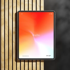 Free iPad Pro Mockup On Wood