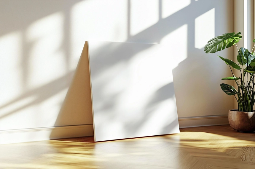 Free Square Canvas Mockup