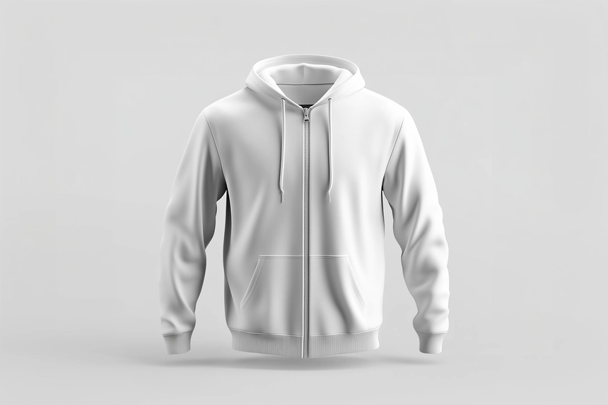Free Zipper Hoodie Mockup