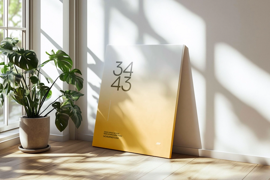 Free 34×43 Canvas Mockup