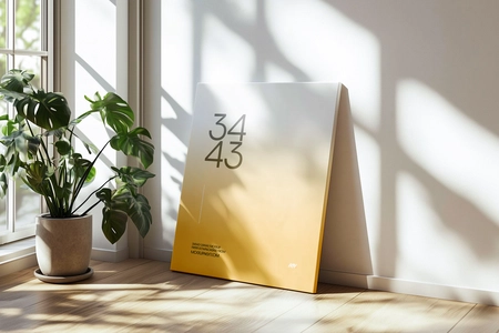 Free 34×43 Canvas Mockup