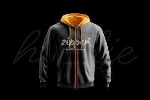 Free Zipper Hoodie Mockup