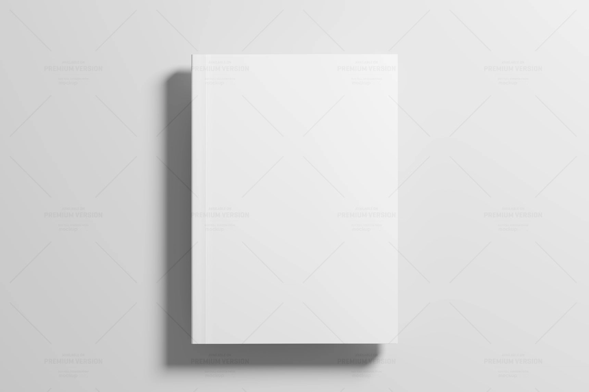 Free Softcover Book Cover Mockup From Top
