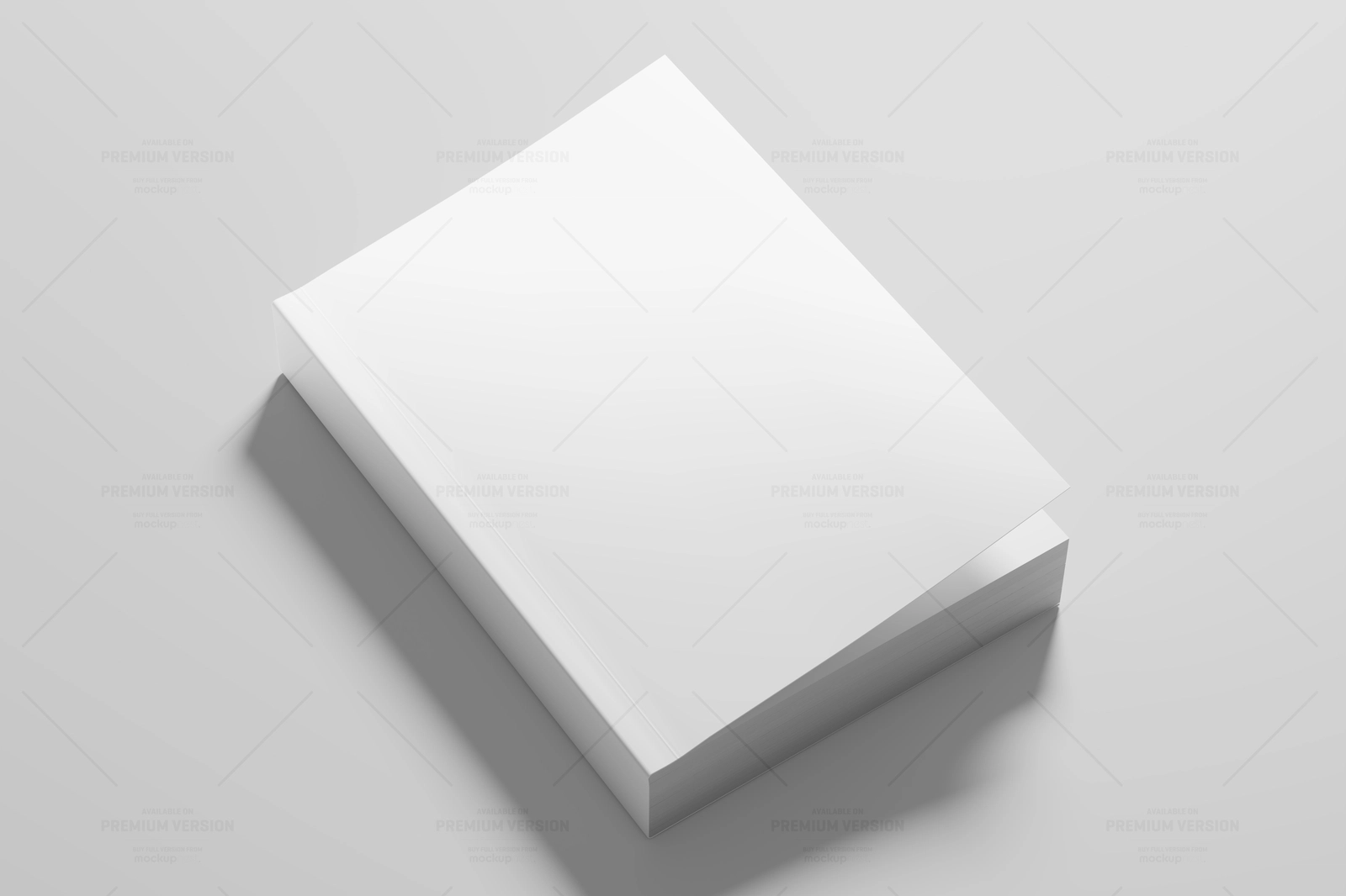 Thick Softcover Portrait Book Cover Mockup
