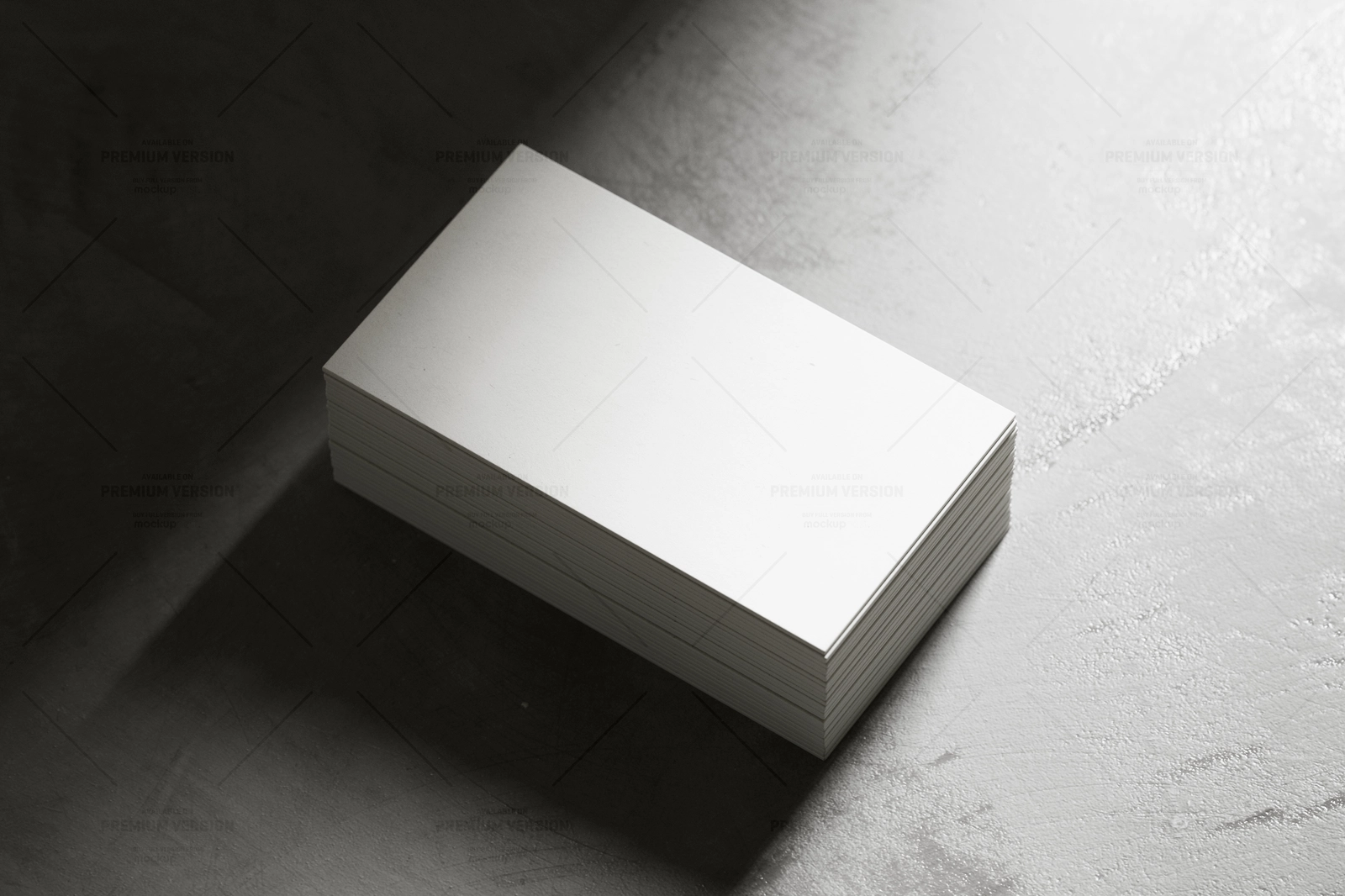 Black Business Card Mockup