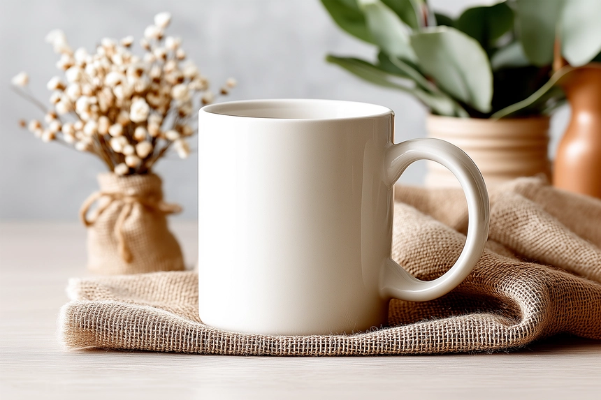 Free Ceramic Mug Mockup