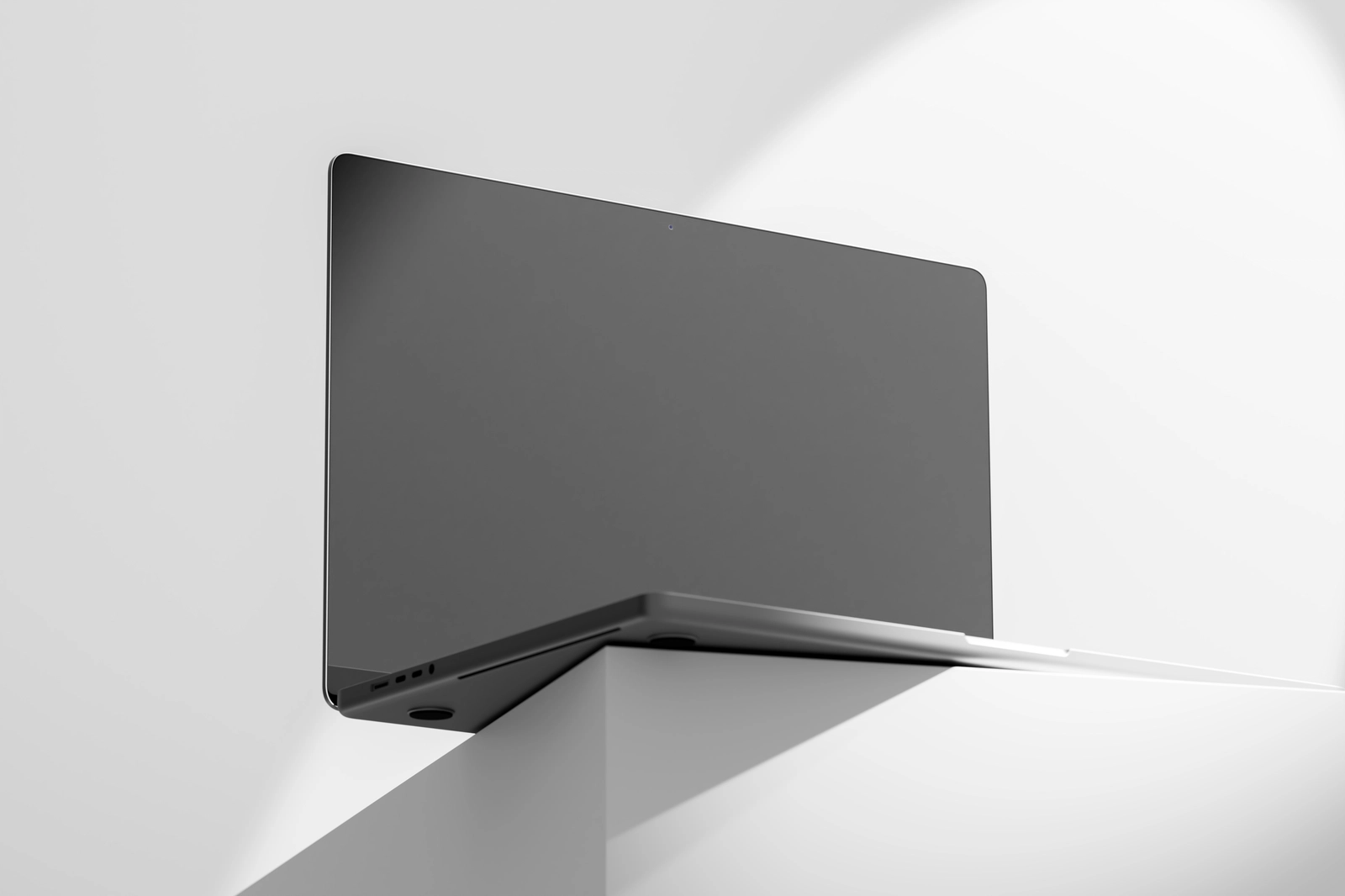 Free Macbook Pro Mockup On Podium