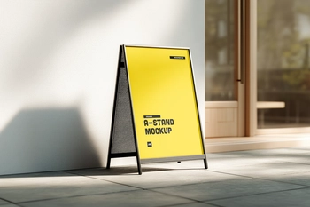 A-Stand Banner Mockup