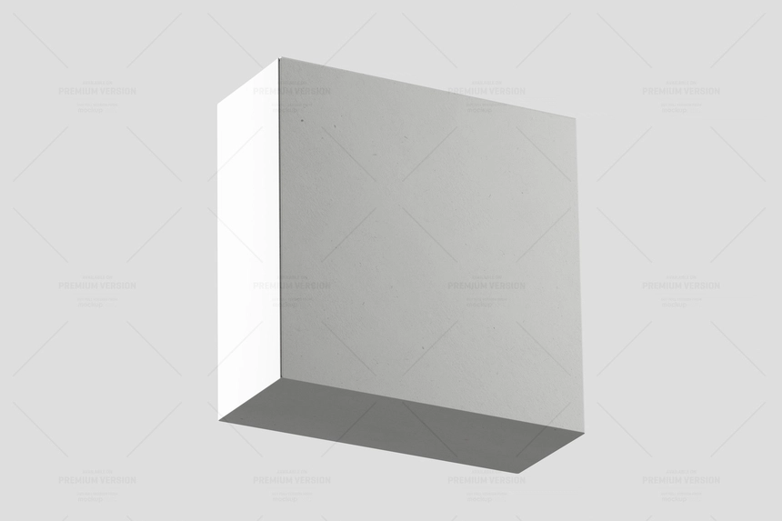 Floating Paper Box Mockup