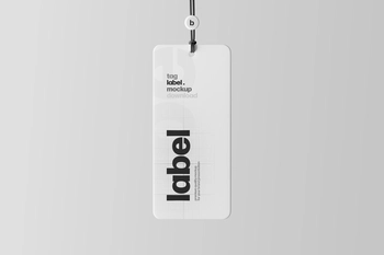 Free Label Tag Mockup