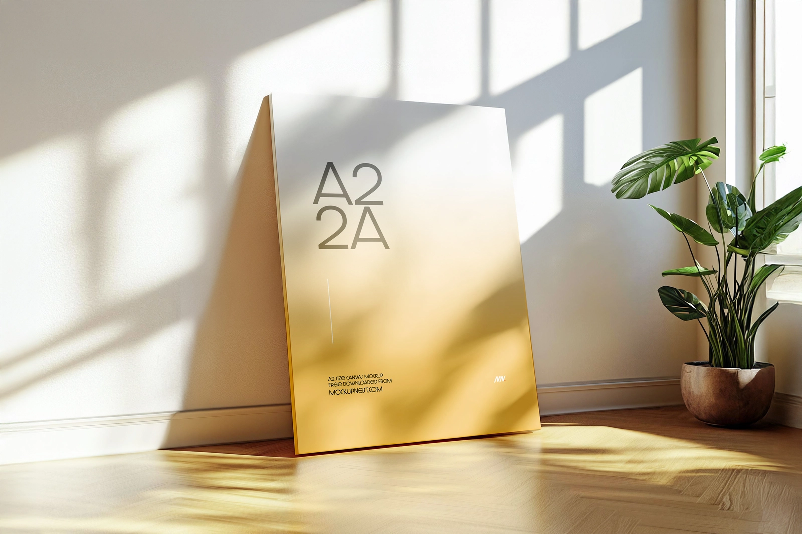 Free A2 Canvas Mockup