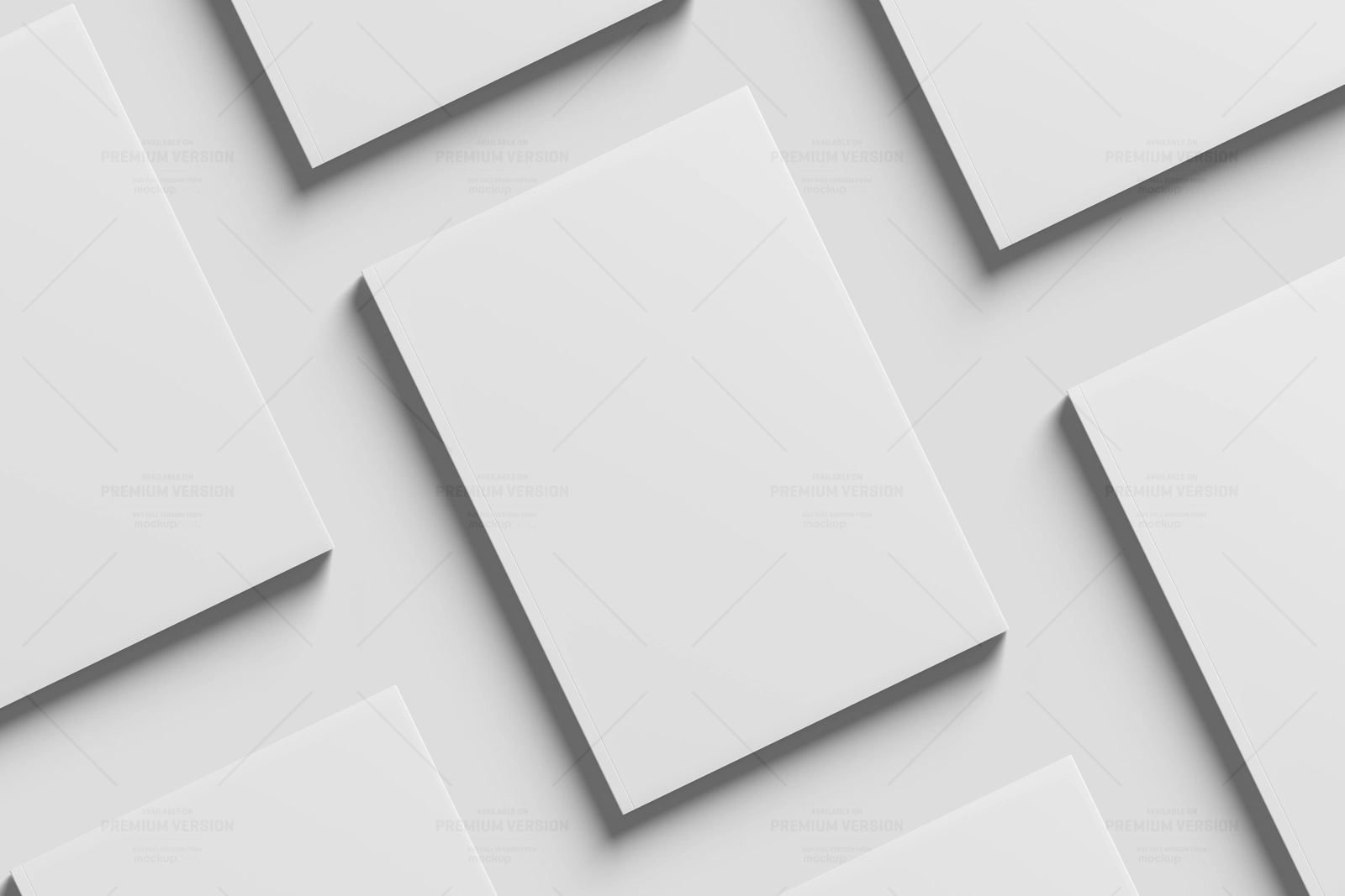 A4 Magazine Cover Mockup Grid