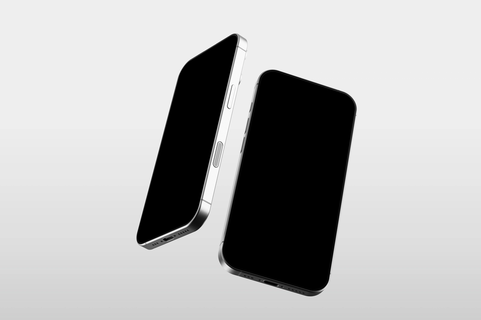 Two Floating iPhone 16 Pro Mockup
