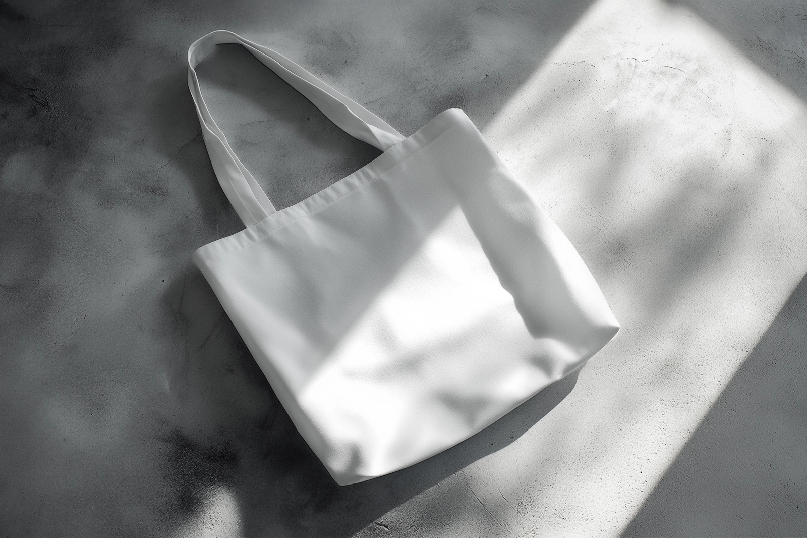 Free PSD Canvas Bag Mockup On Floor