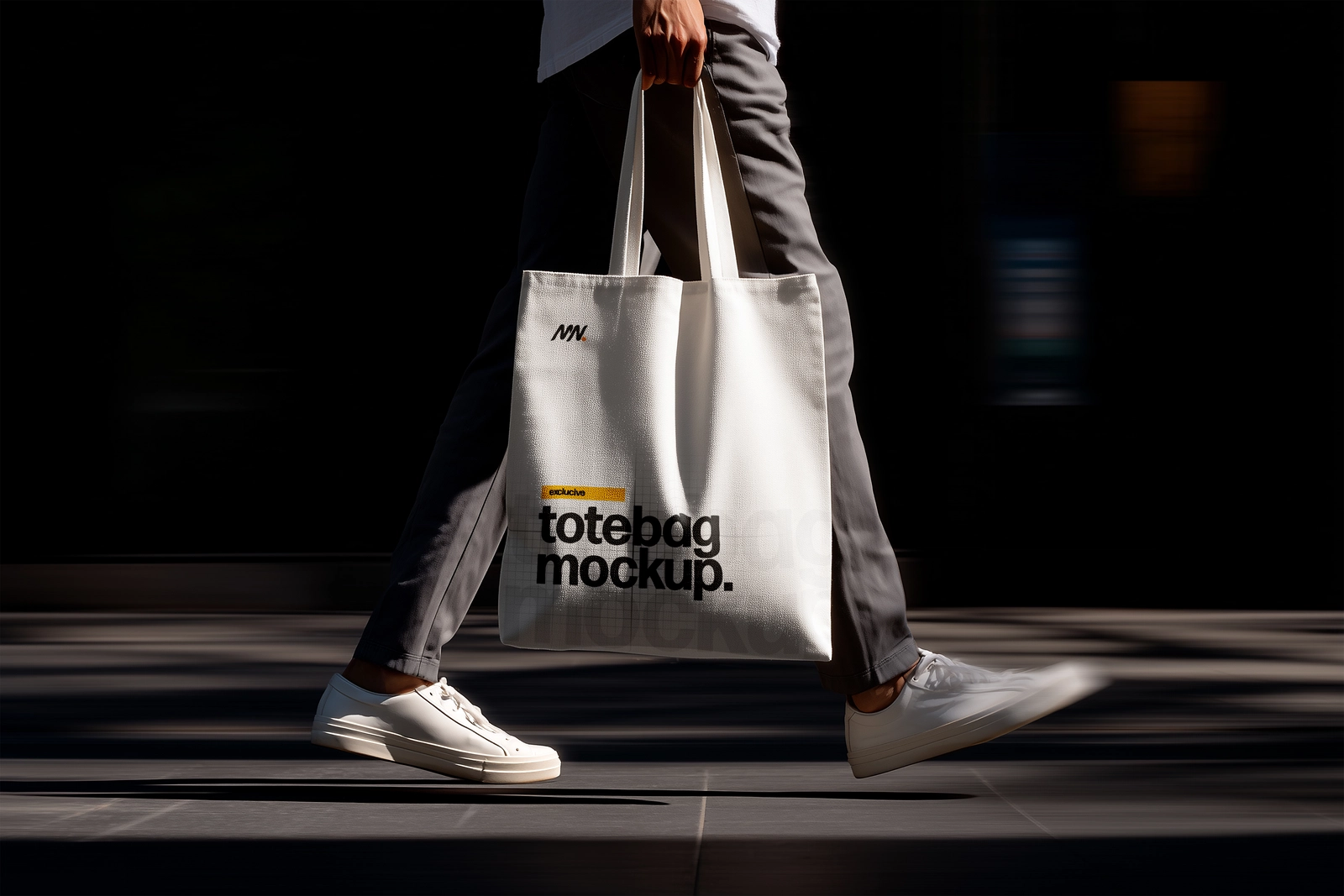 Tote Bag Mockup In Hand
