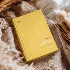 Free Hardcover Book Cover Mockup on Cozy Fabric Scene