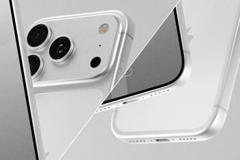 Free iPhone 17 Pro PSD Mockup Silver Color