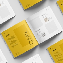 Square Magazine Mockup Grid From Top View