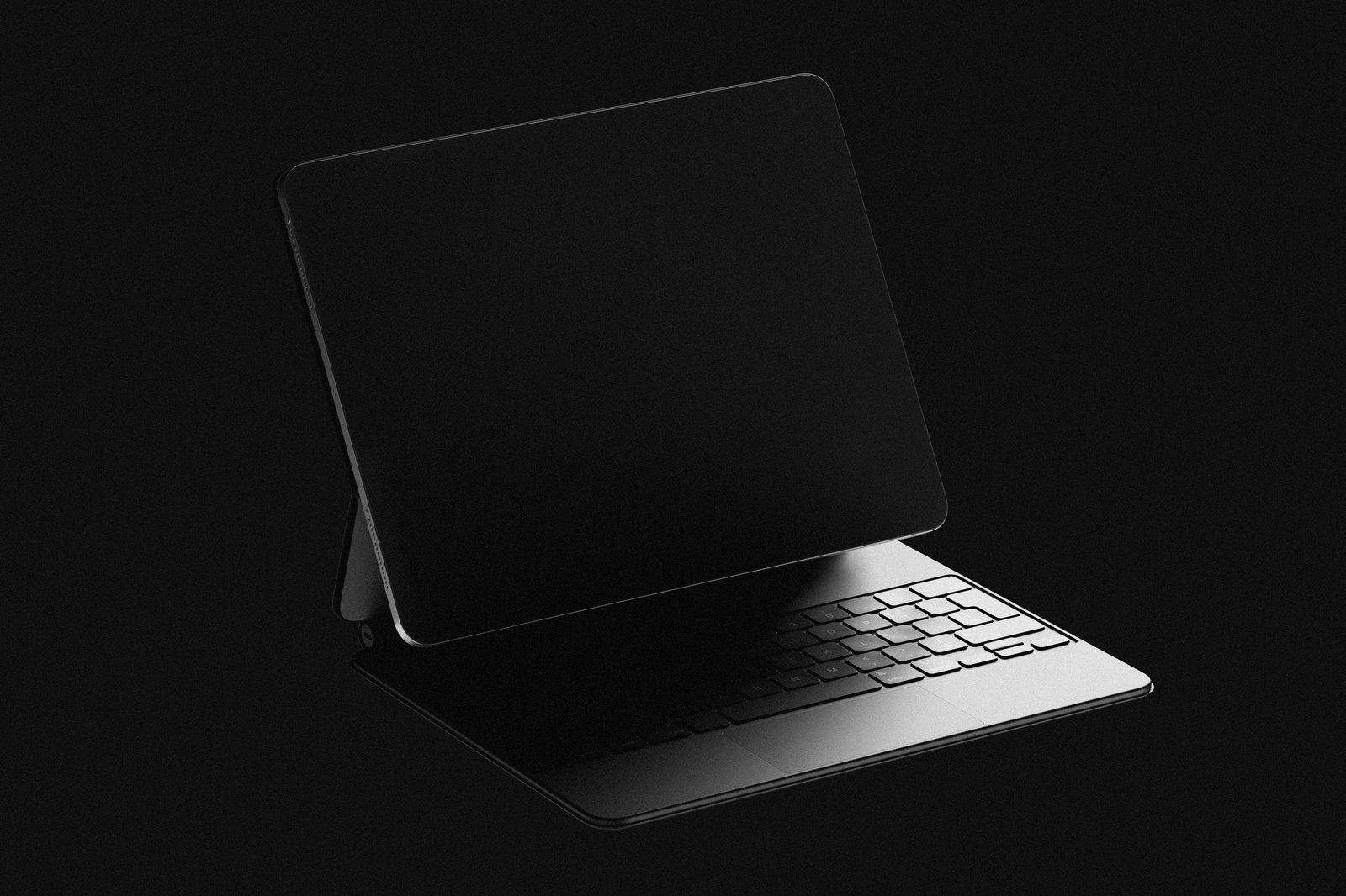 Free iPad Pro Mockup With Magic Keyboard