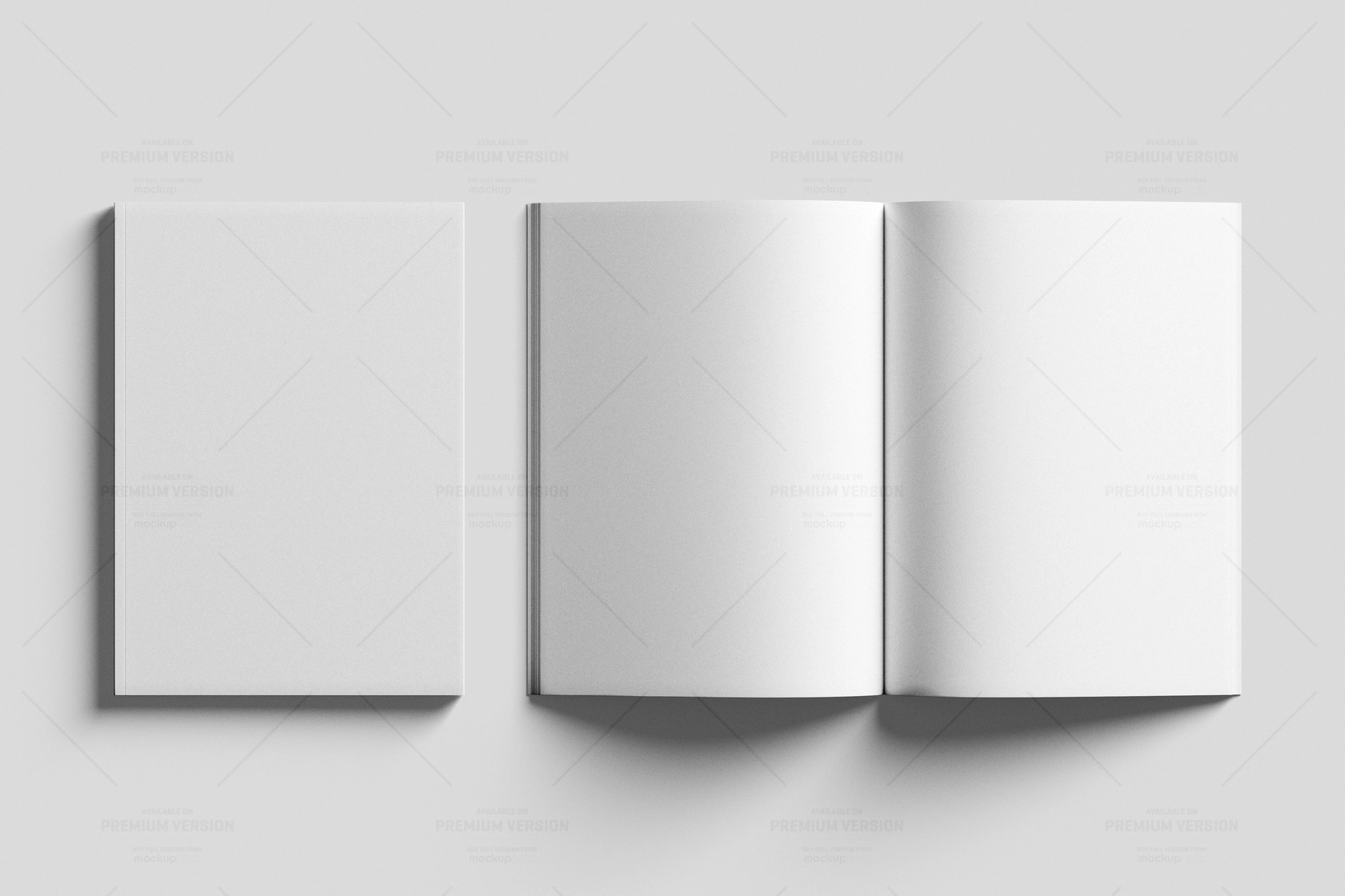 Ember A4 Magazine Mockup Top View