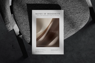 A4 Magazine Cover Mockup From Top View