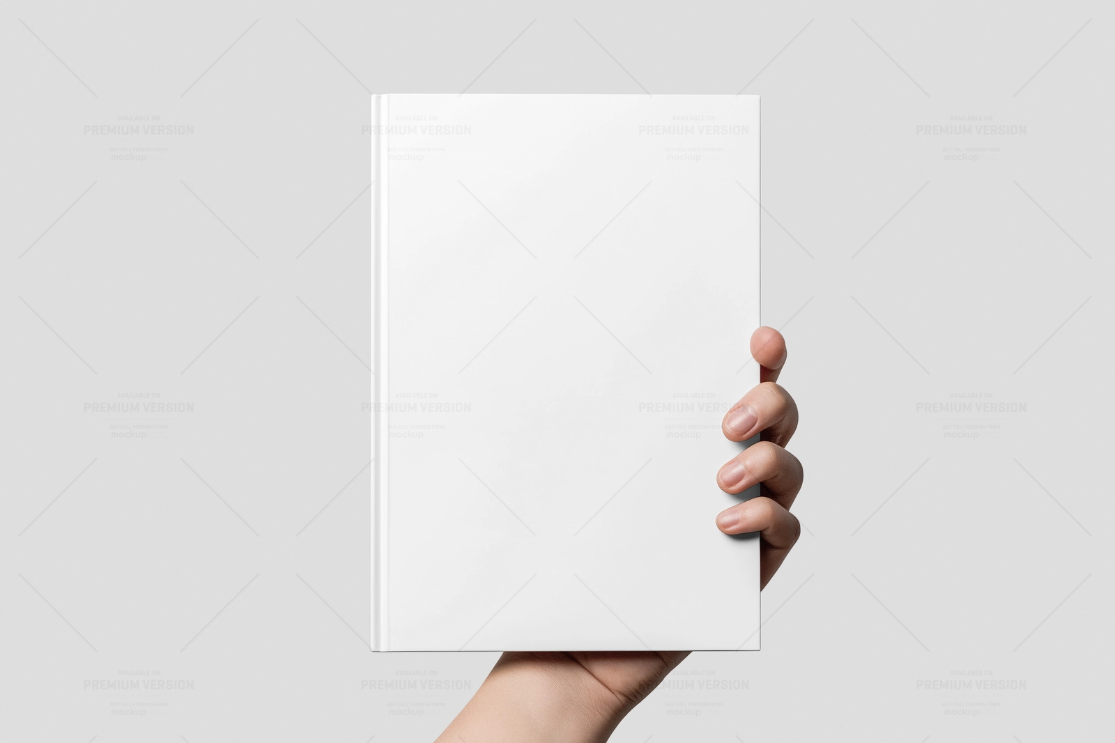 A5 Hardcover Book Cover Mockup