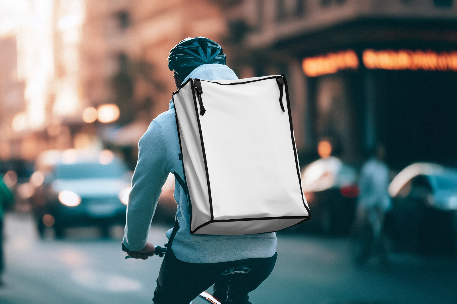 Food Delivery Bag Mockup