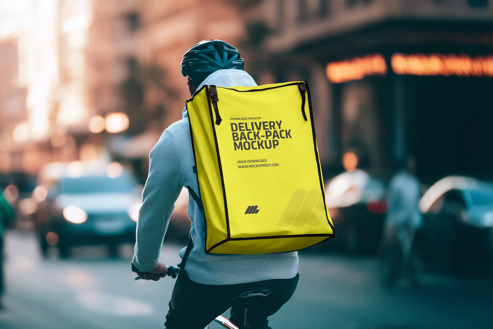 Food Delivery Bag Mockup