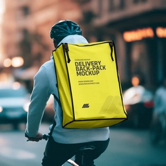 Food Delivery Bag Mockup