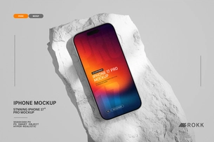 ROKK – iPhone 17 Pro Mockup PSD