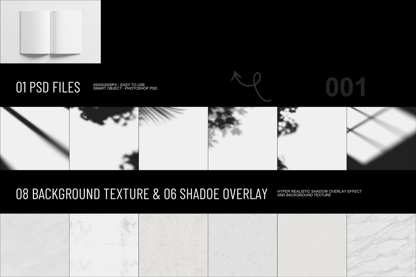 EMBER / Open A4 Magazine Mockup Top View